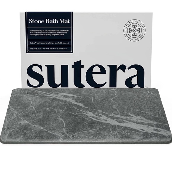 Slate Stone Bath Mat - Picture 1 of 8